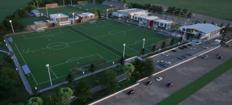 El CAR de Fedofútbol avanza: ya cuenta con dos canchas de grama natural