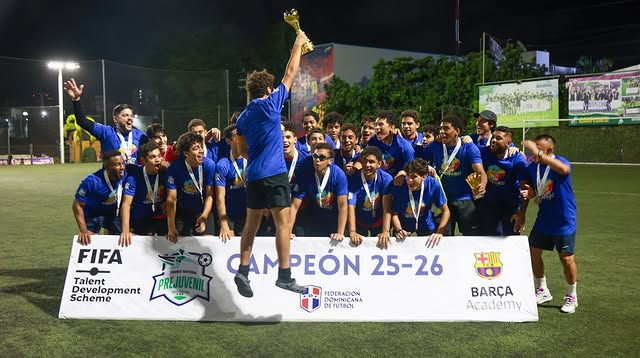Barça Academy RD conquista el Torneo Nacional de Clubes Prejuvenil Masculino 2025-2026